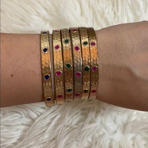 Express gold 6 piece bangle set